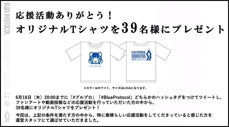 ブループロトコル Tシャツとピンバッジ(2個)とチラシ - その他